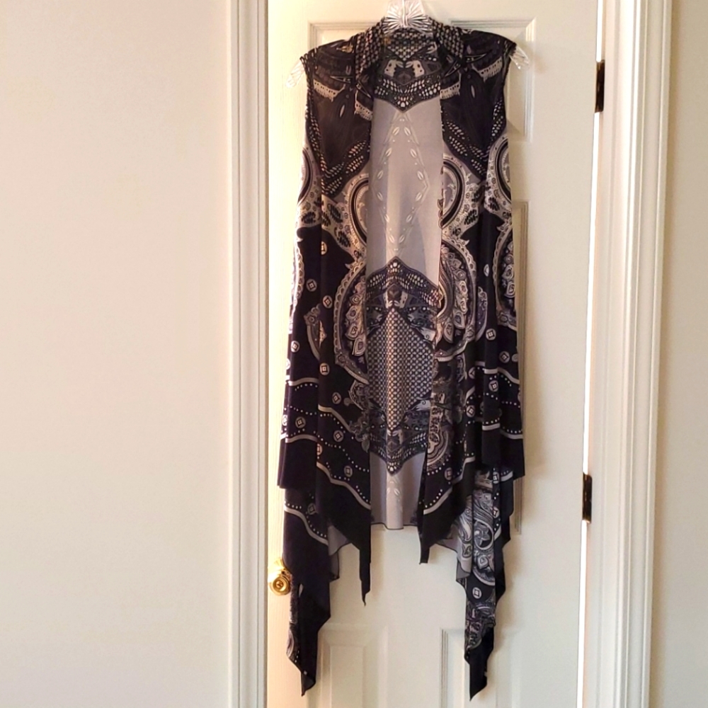 NWOT Long Sleeveless Vest